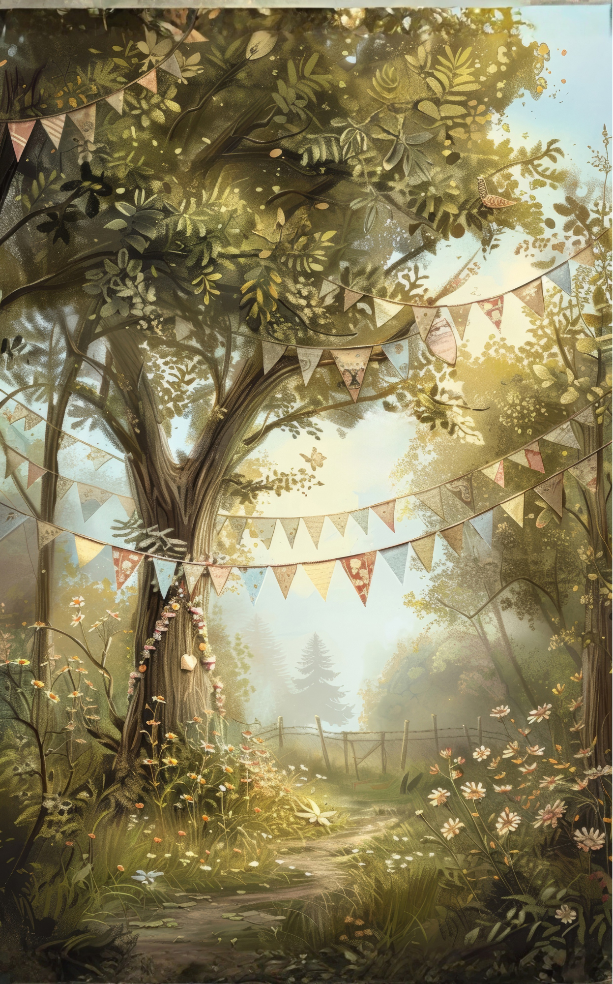 Deckblatt Frühlingsmädchen / Waldweg