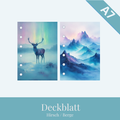 A7 Deckblatt Hirsch / Berge