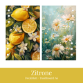 Deckblatt Zitrone / Sommerblumen