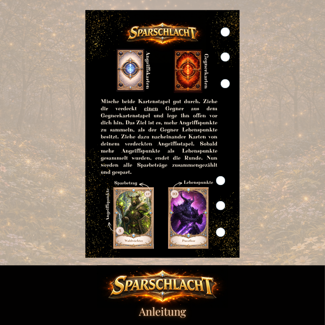 Sparschlacht Basisspiel